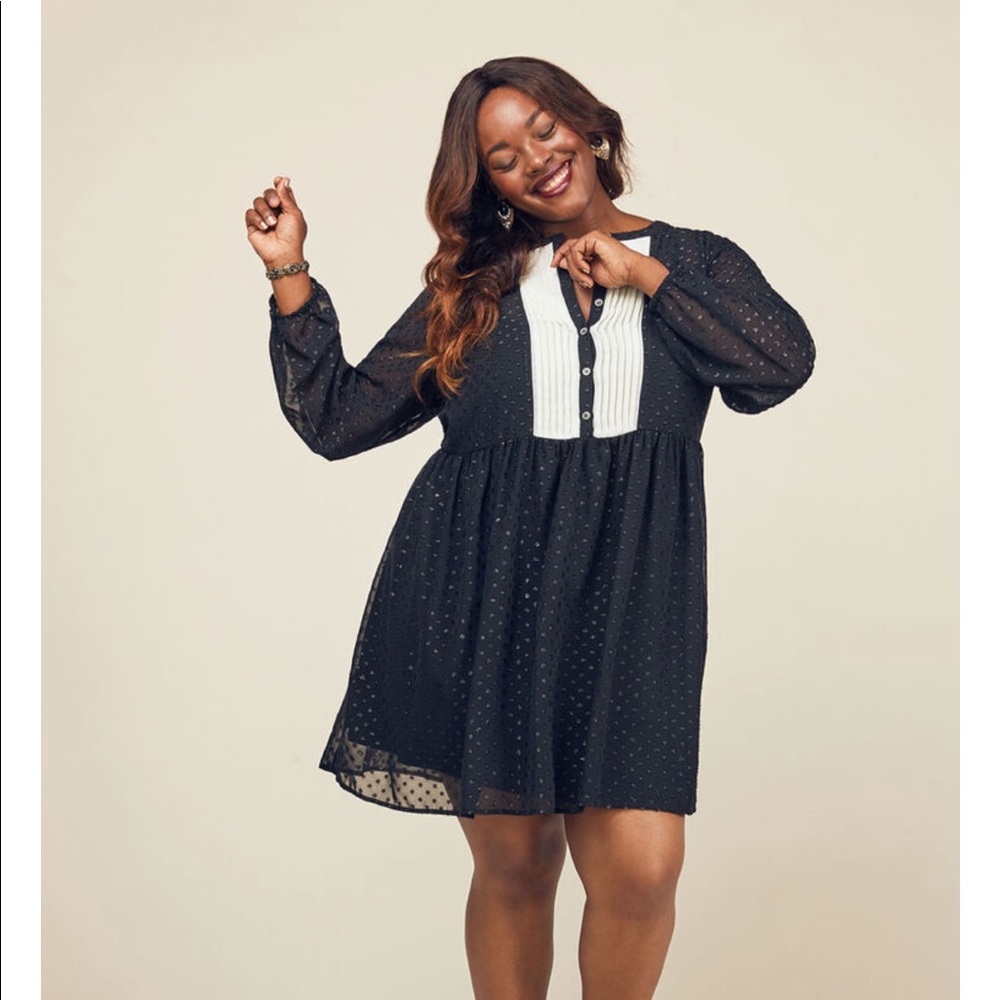 Charms My Heart Babydoll dress, ModCloth 3X.